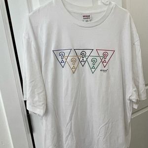 White guess shirt